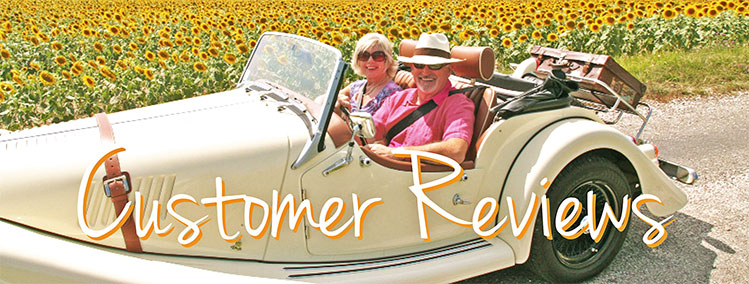 Booking classic car hire in france