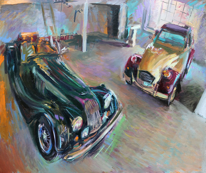 Morga and 2CV painting